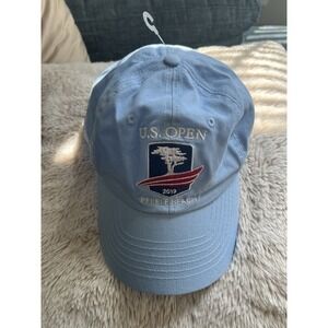 Pebble Beach US Open Hat Golf Cap 2019 Blue USGA Member Strap Back Souvenir NWOT